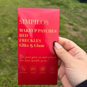 Red freckle makeup patches